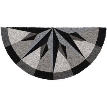 Preș Intrare Rose de Vents Half-Moon 37X75CM Coco/Pvc
