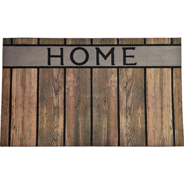 Preș Intrare Home 45X75CM Cauciuc - Efect Lemn Maro
