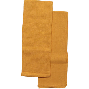 Set 2 prosoape bucătărie Justin 50x70cm bumbac - Galben Muștar
