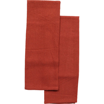 Set 2 prosoape bucătărie Justin 50x70cm bumbac - Cărămiziu
