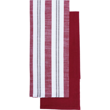 Set 2 prosoape bucătărie Lewis 50x70cm bumbac - Roșu