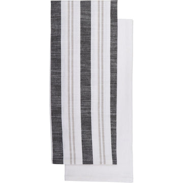 Set 2 prosoape bucătărie Lewis 50x70cm bumbac - Negru