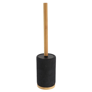 Perie de Toaletă din Polirășină cu Efect de Plasă - Negru