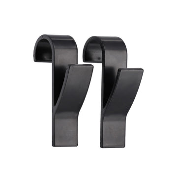 Set 2 Cârlige Plastic pentru Radiator de Prosop Negru