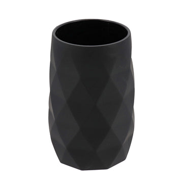 Pahar baie ABS + cauciuc – Negru, design mat