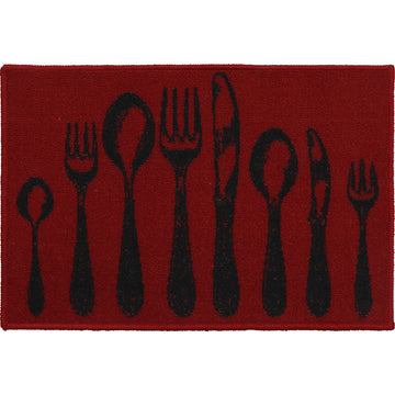 Covor bucătărie Couverts Red - 50X80CM