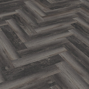 Parchet LVT Texturat Herringbone 3 mm Smoked Pine Black - W55 - Parchet - Softambient