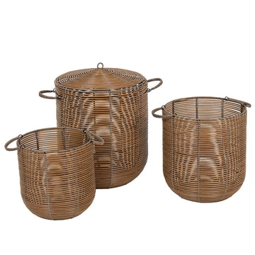Set 3 Cosuri Baie Natural - Set coșuri - Softambient