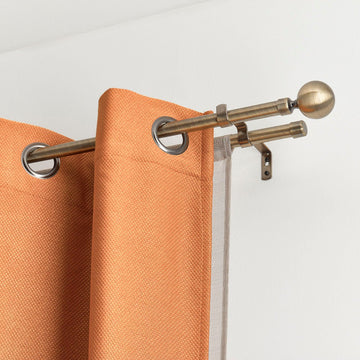 Set Galerie Dublă Extensibilă 210 - 380 CM Paloma Φ19MM - Bronz - Set galerie extensibilă - Softambient