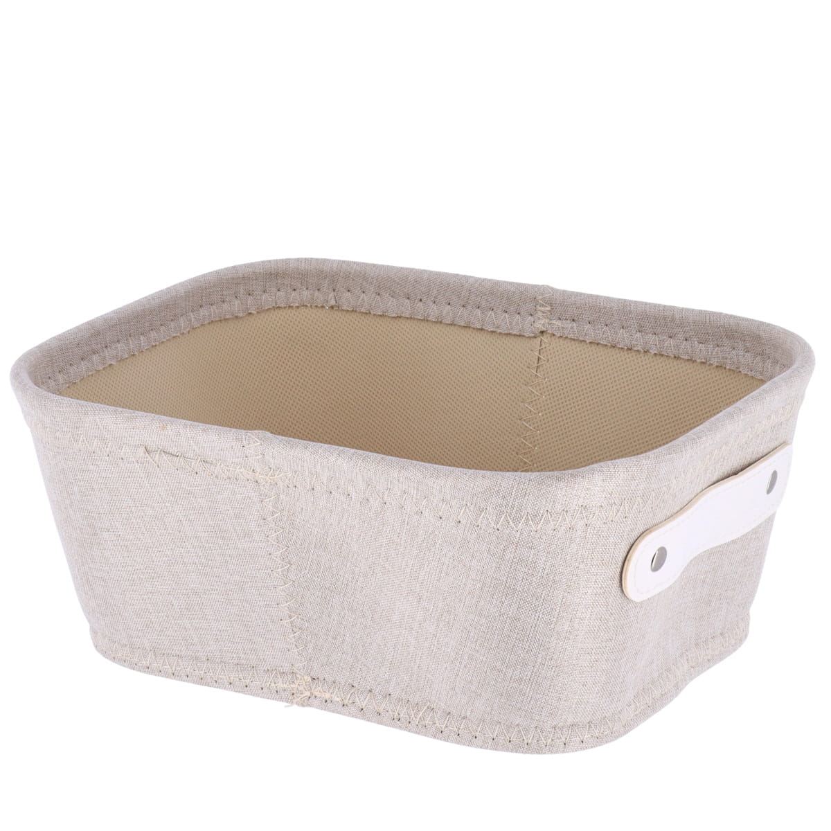 Coș dressing din poliester + EVA – NATURAL/CREAM – 20,5×26×10,5 cm