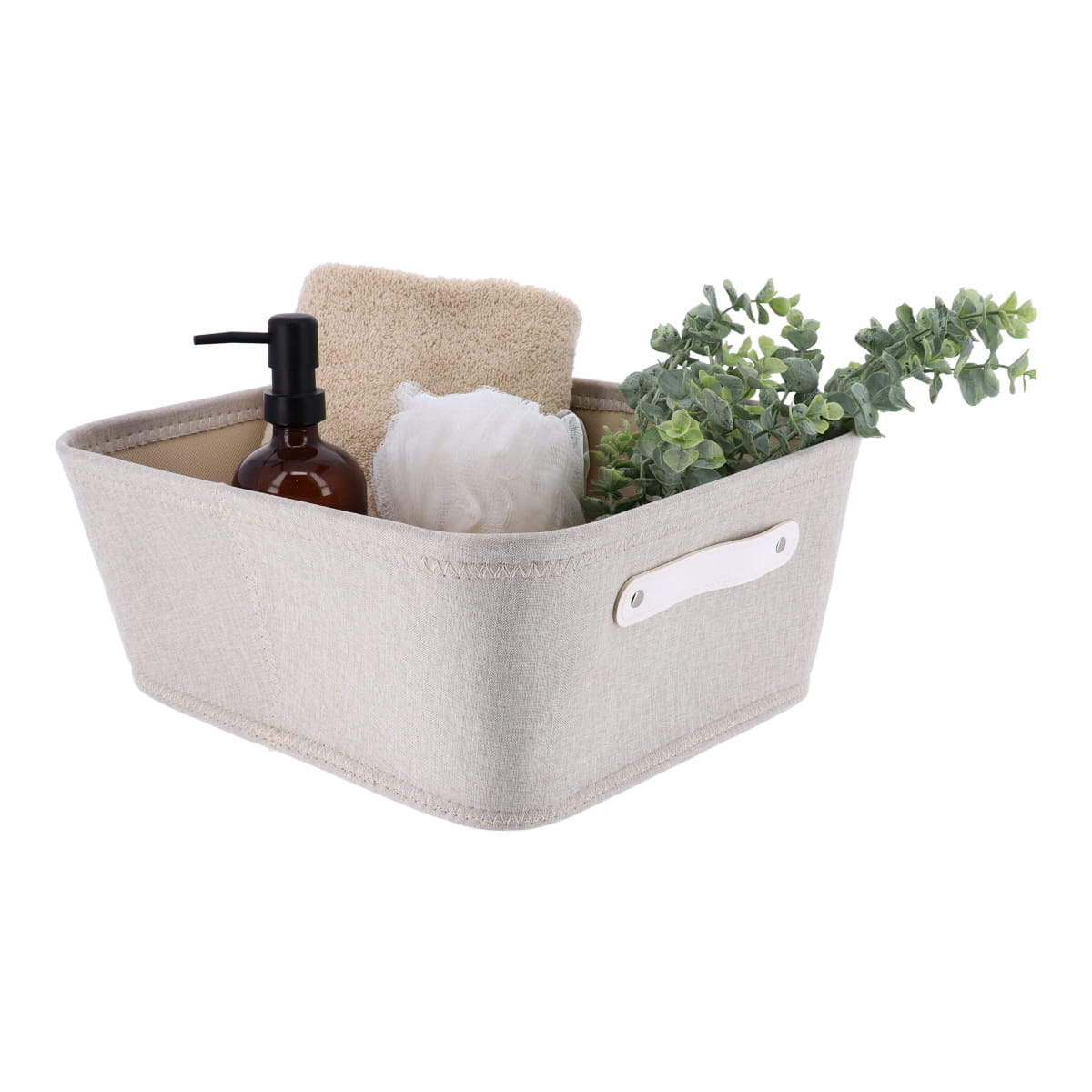 Coș dressing din poliester + EVA – NATURAL/CREAM – 31,5×39×15 cm