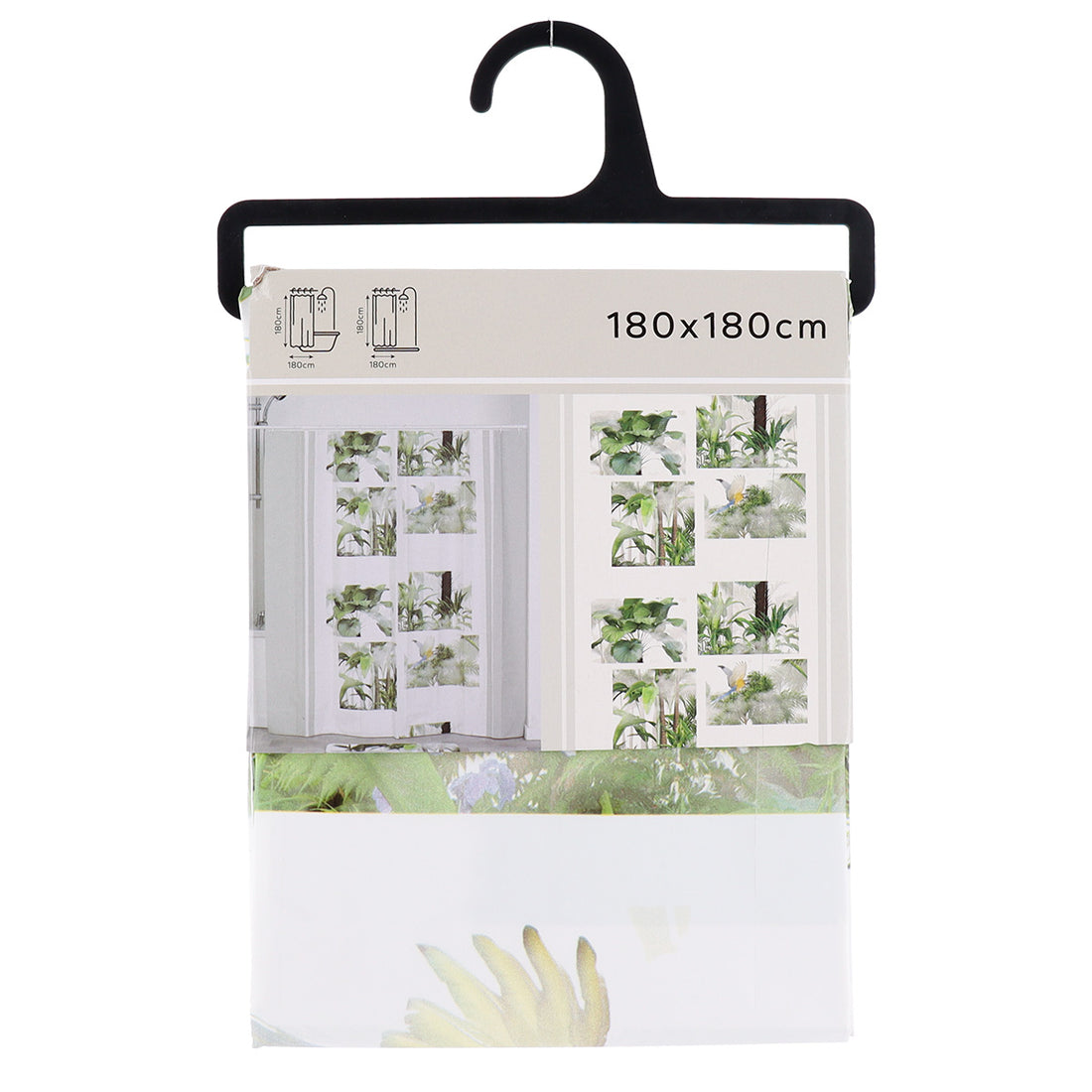 Perdea de duș PEVA 180×180 cm – model Oasis