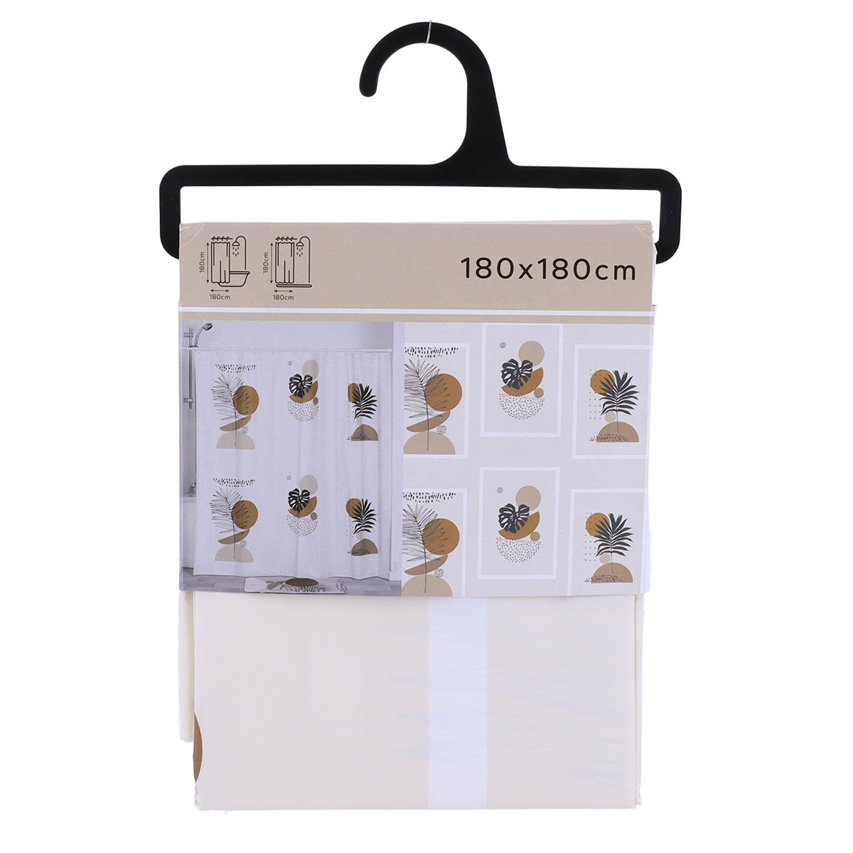 Perdea de duș PEVA 180×180 cm – model Reconnect