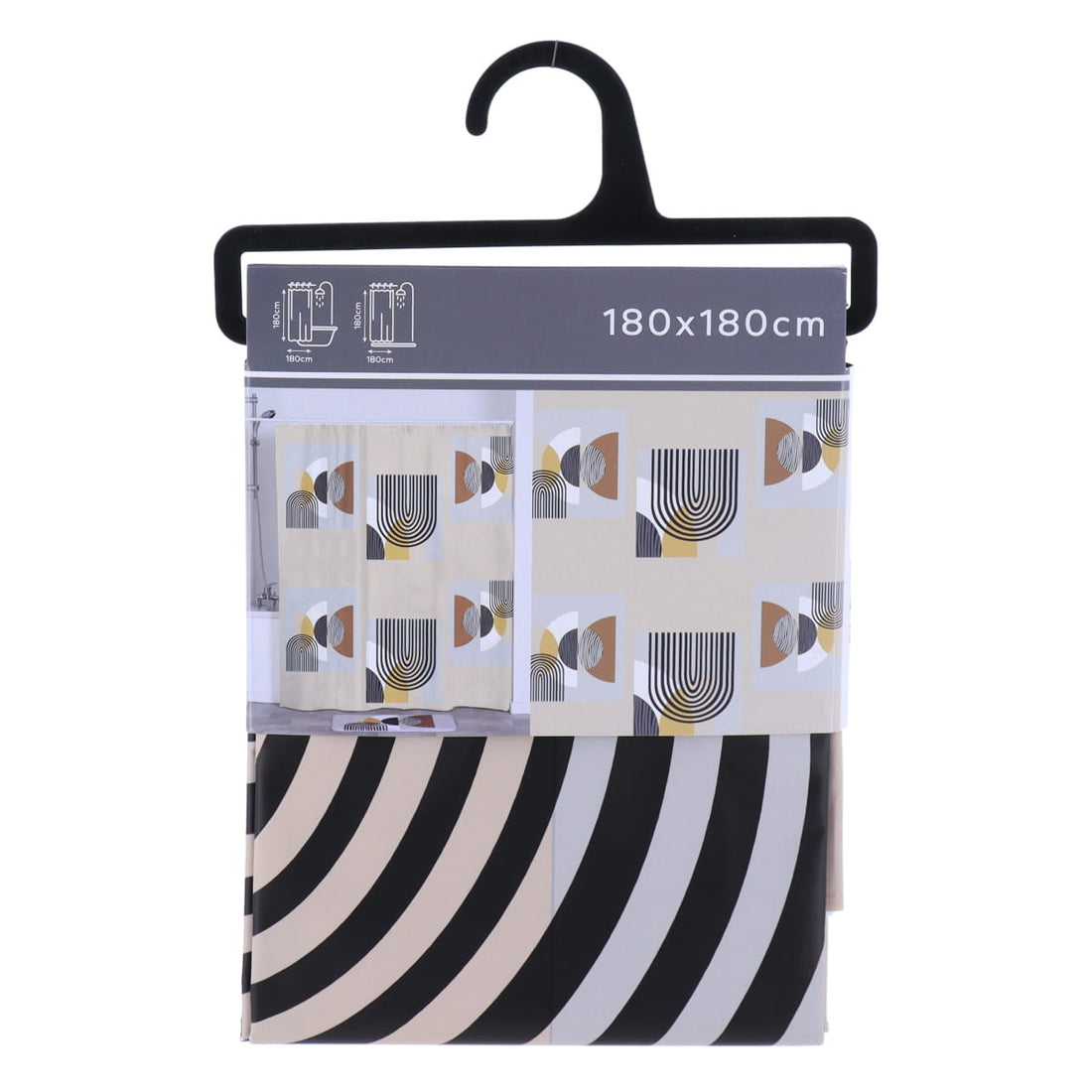 Perdea de duș PEVA 180×180 cm – model Trendy