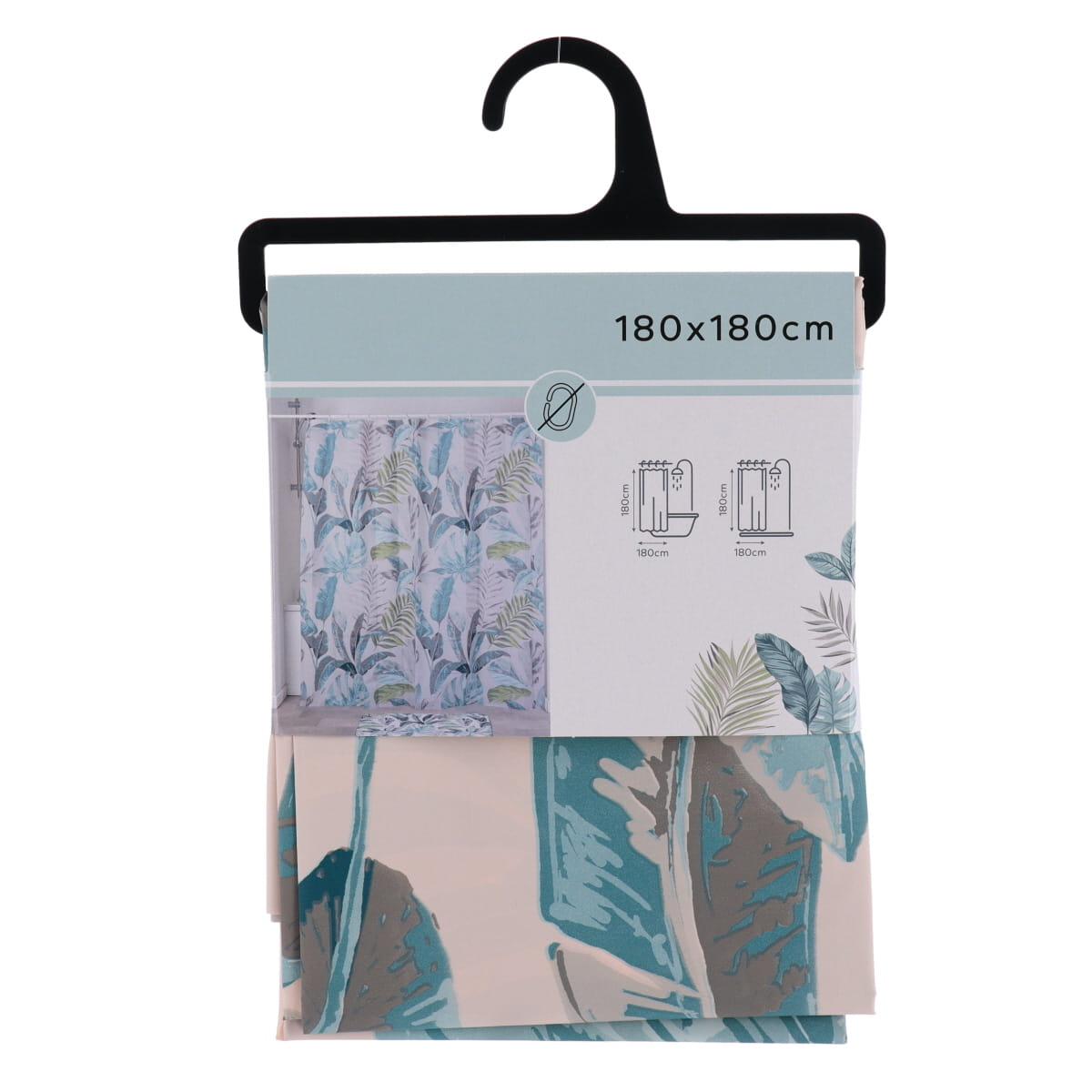 Perdea de duș PEVA 180×180 cm – model Jardin d’Hiver