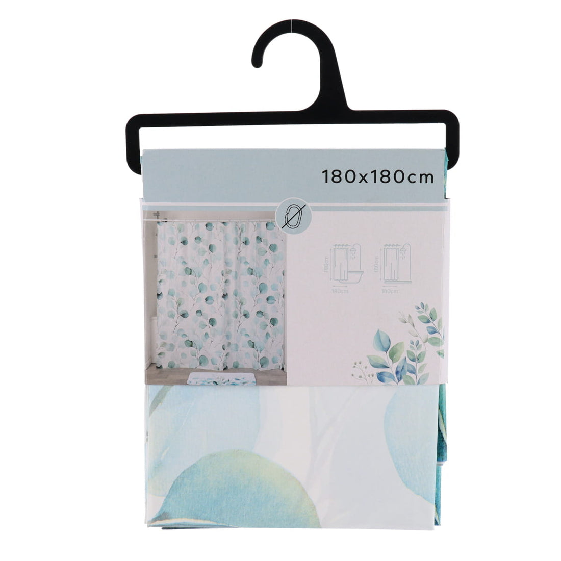 Perdea de duș PEVA 180×180 cm – model Aquarelle