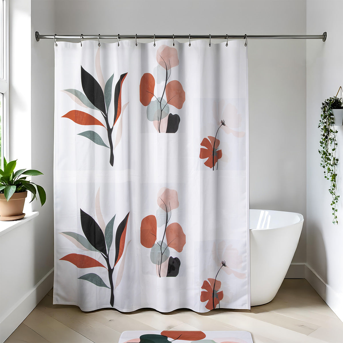 Perdea de duș PEVA 180×180 cm – model Bucolique