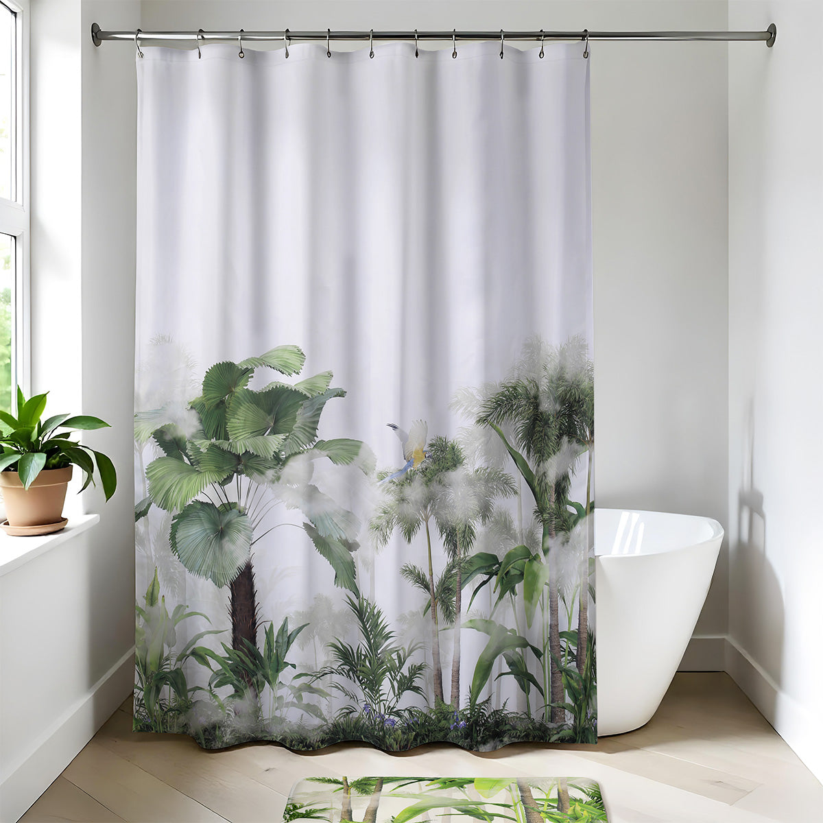 Perdea de duș din poliester 180×200 cm – model Oasis