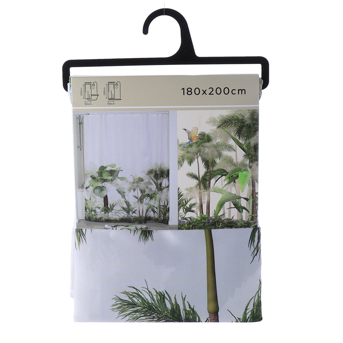 Perdea de duș din poliester 180×200 cm – model Oasis