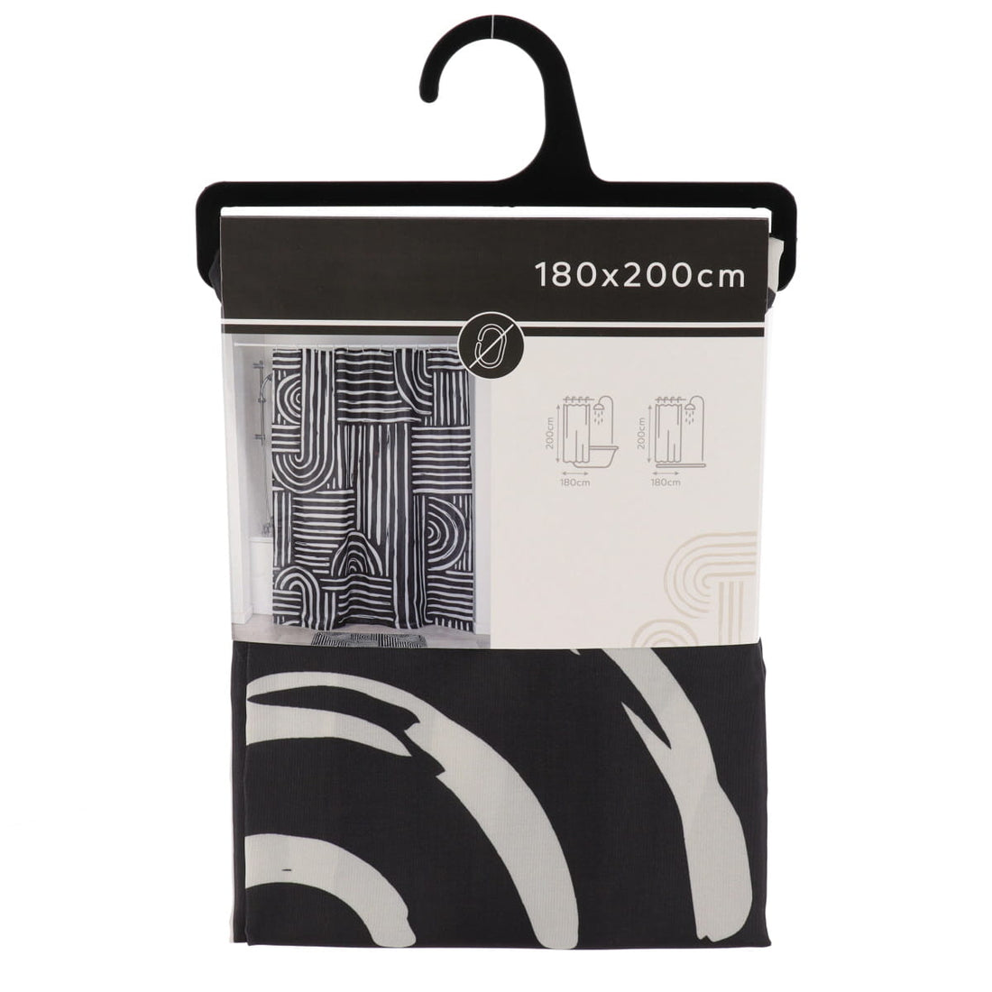 Perdea de duș din poliester 180×200 cm – model Ethnic Vibes