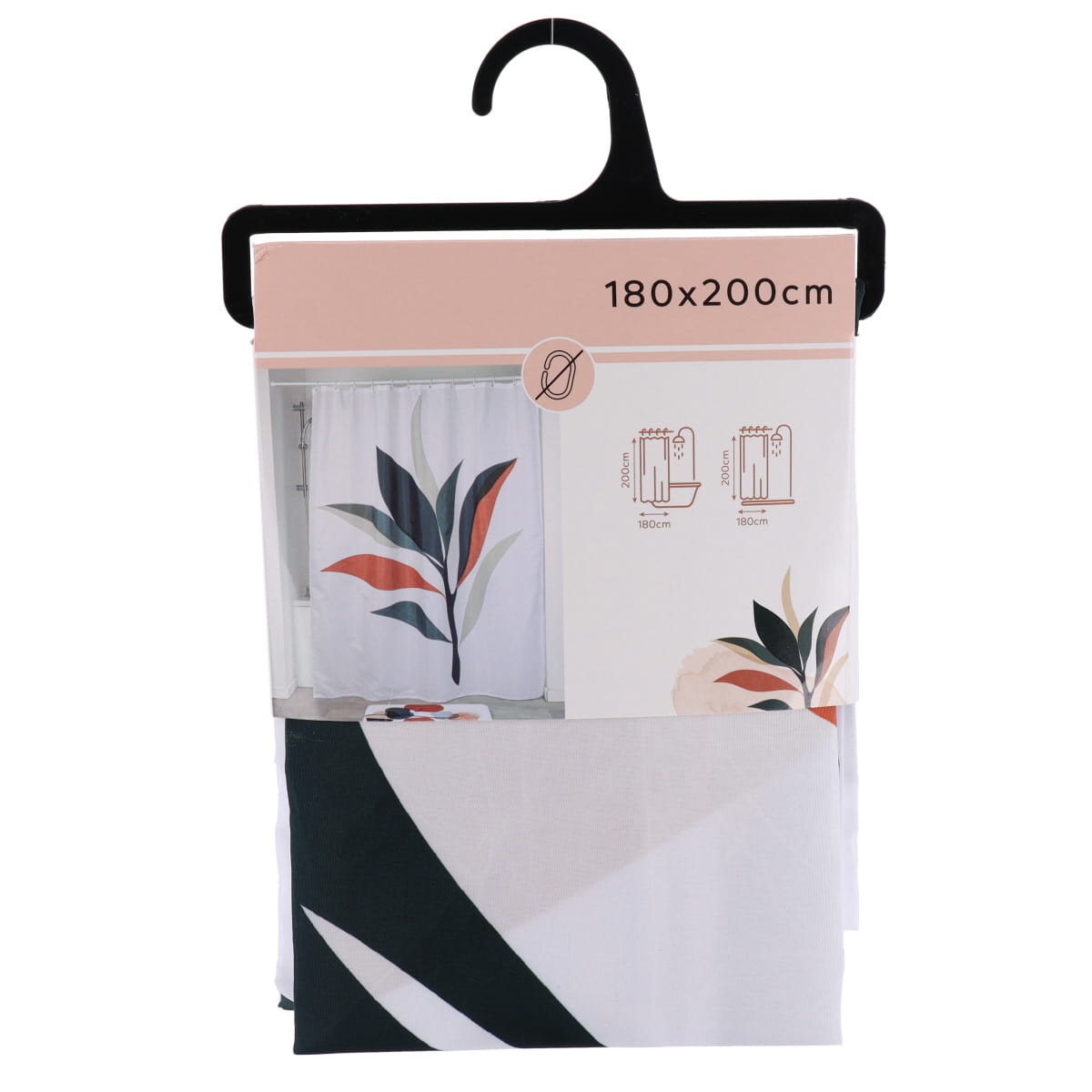 Perdea de duș din poliester 180×200 cm – model Bucolique