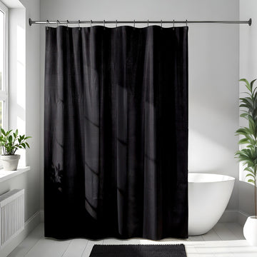 Draperie de duș microfibră 180x200 cm – model Black
