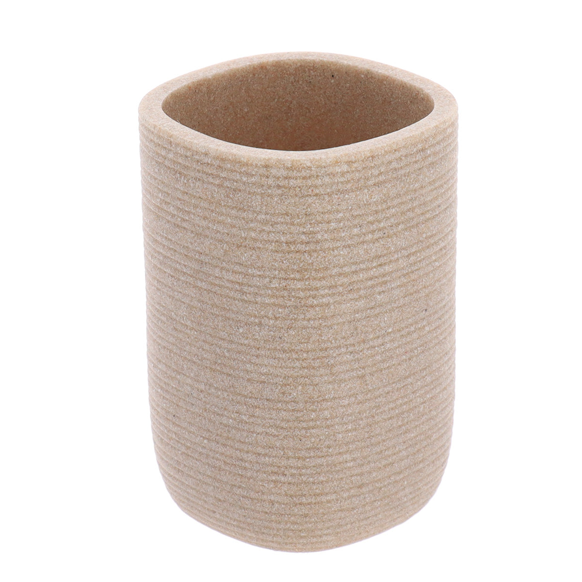 Pahar baie din rasina cu dungi – Bej