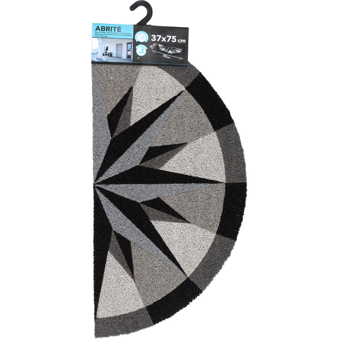 Preș Intrare Rose de Vents Half-Moon 37X75CM Coco/Pvc