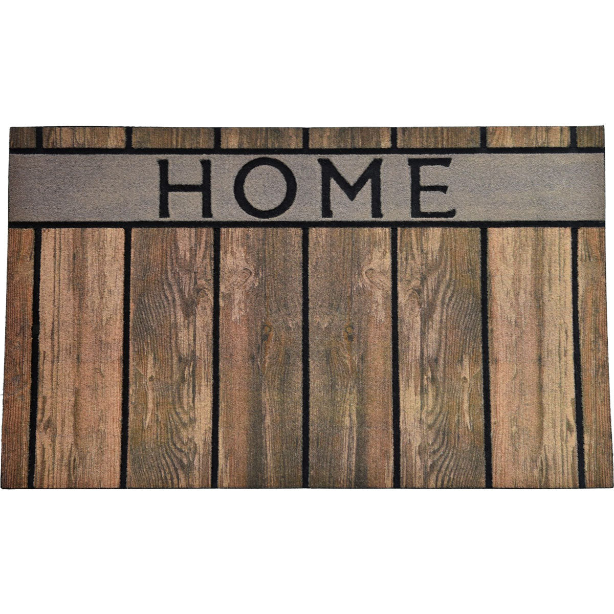 Preș Intrare Home 45X75CM Cauciuc - Efect Lemn Maro