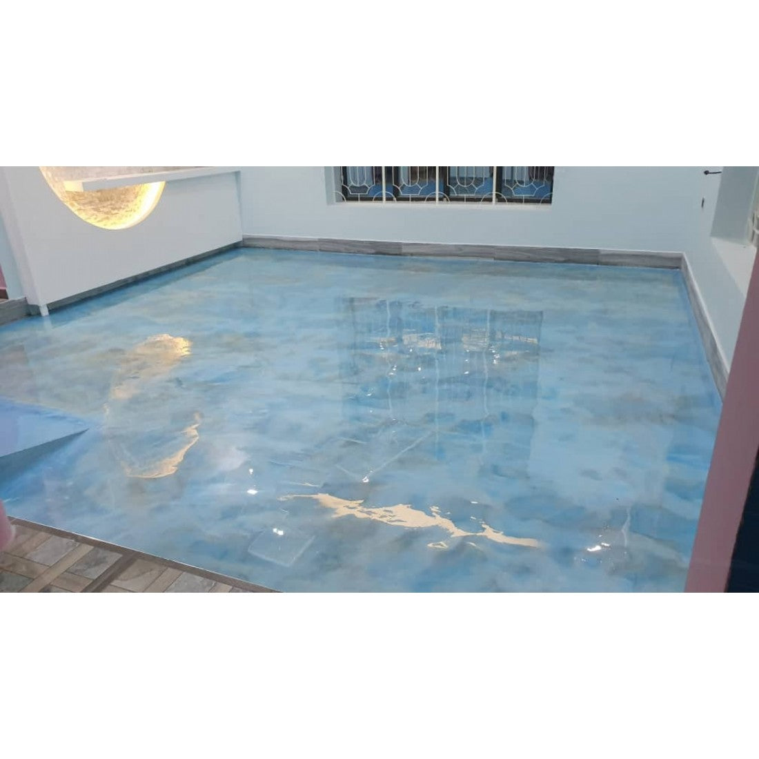 Vopsea Epoxidică Decorativă Autonivelantă pentru Pardoseli și Blaturi – LIQUID MARBLE
