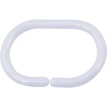 Set 12 inele perdea duș – model White