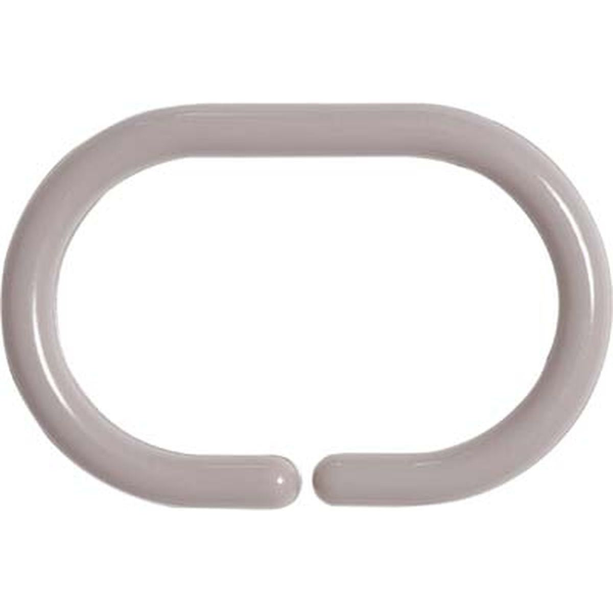 Set 12 inele perdea duș – model Taupe