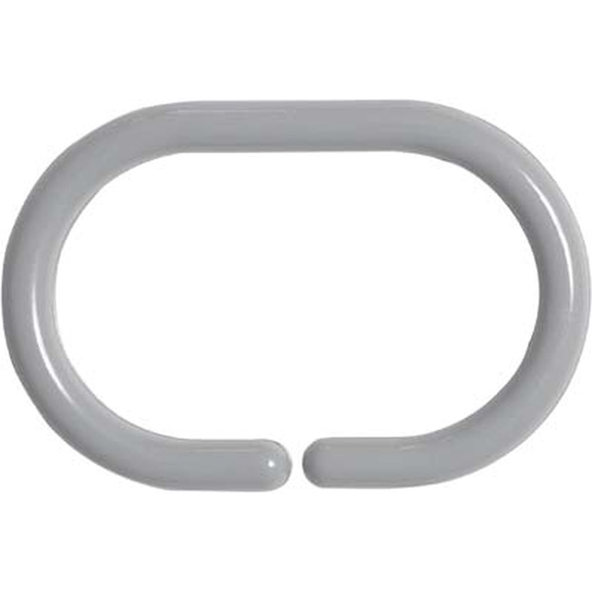 Set 12 inele perdea duș – model Pearl Grey