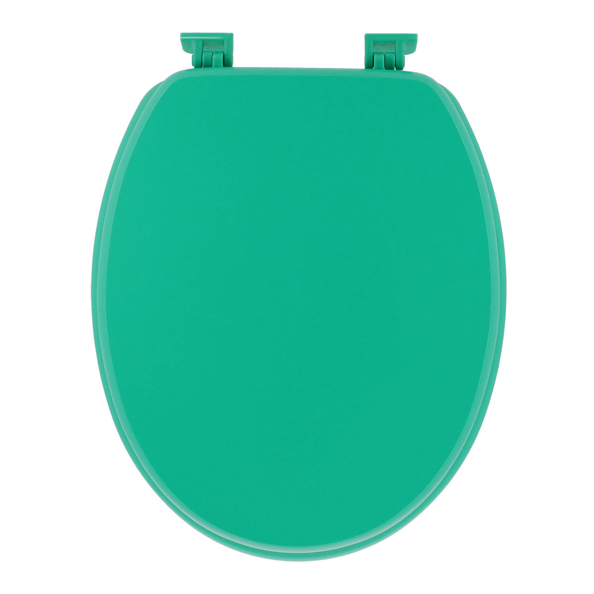 Capac de Toaletă cu Balamale din Plastic - Verde Caraibian