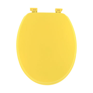 Capac de Toaletă cu Balamale din Plastic - Galben