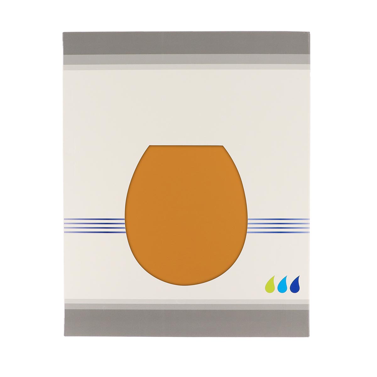 Capac WC MDF 18" cu balamale din plastic – Muștar