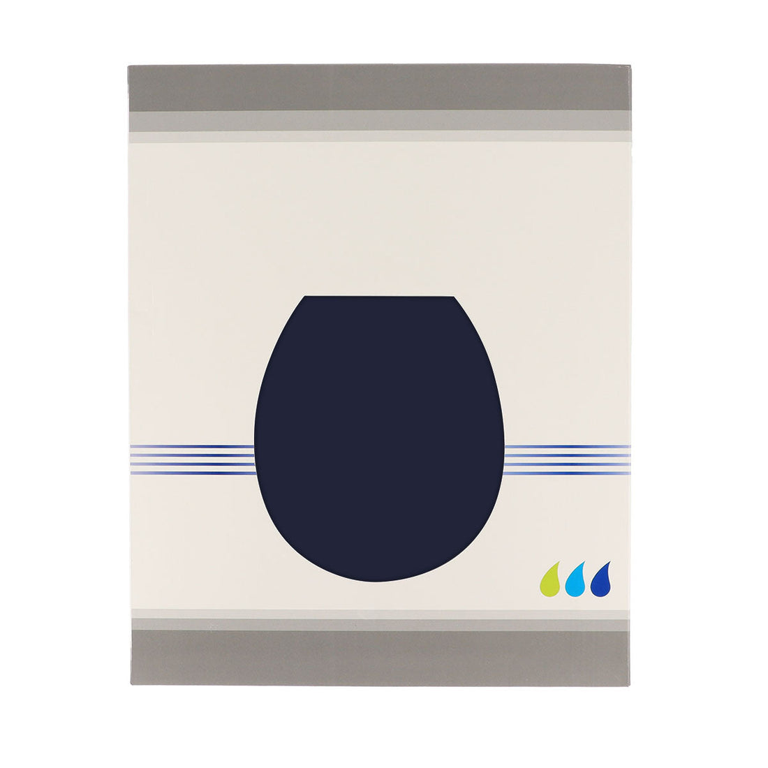 Capac toaletă MDF 18'' cu balamale plastic - Navy Blue