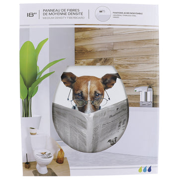 Capac WC din MDF 18” – balamale din oțel inoxidabil – model KARAMEL