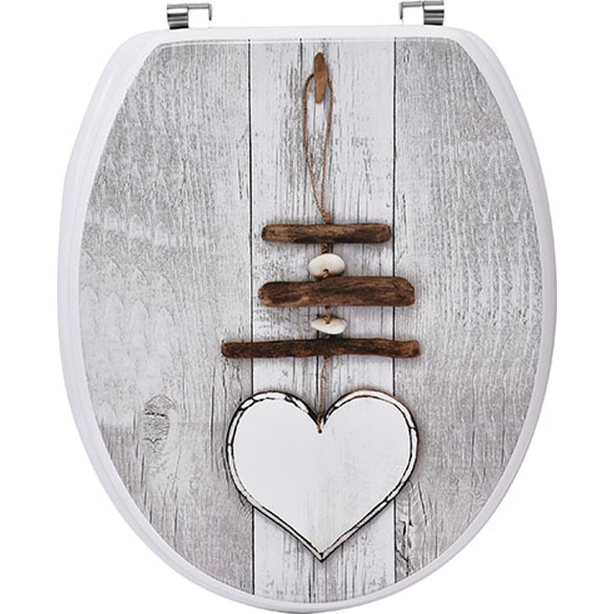 Capac WC din MDF 18” – balamale din oțel inoxidabil – model OUESSANT