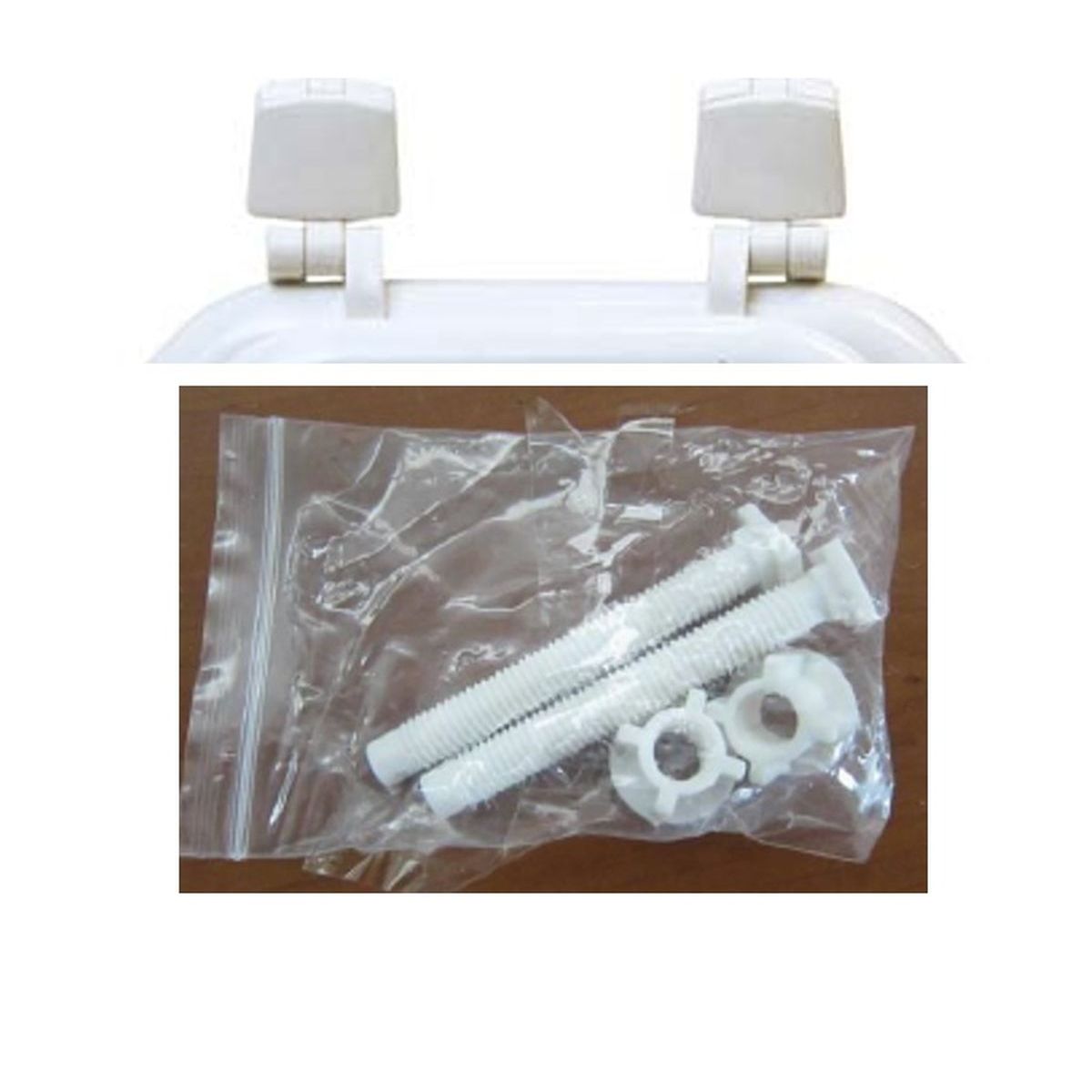 Capac WC din MDF 17” – balamale din plastic – alb