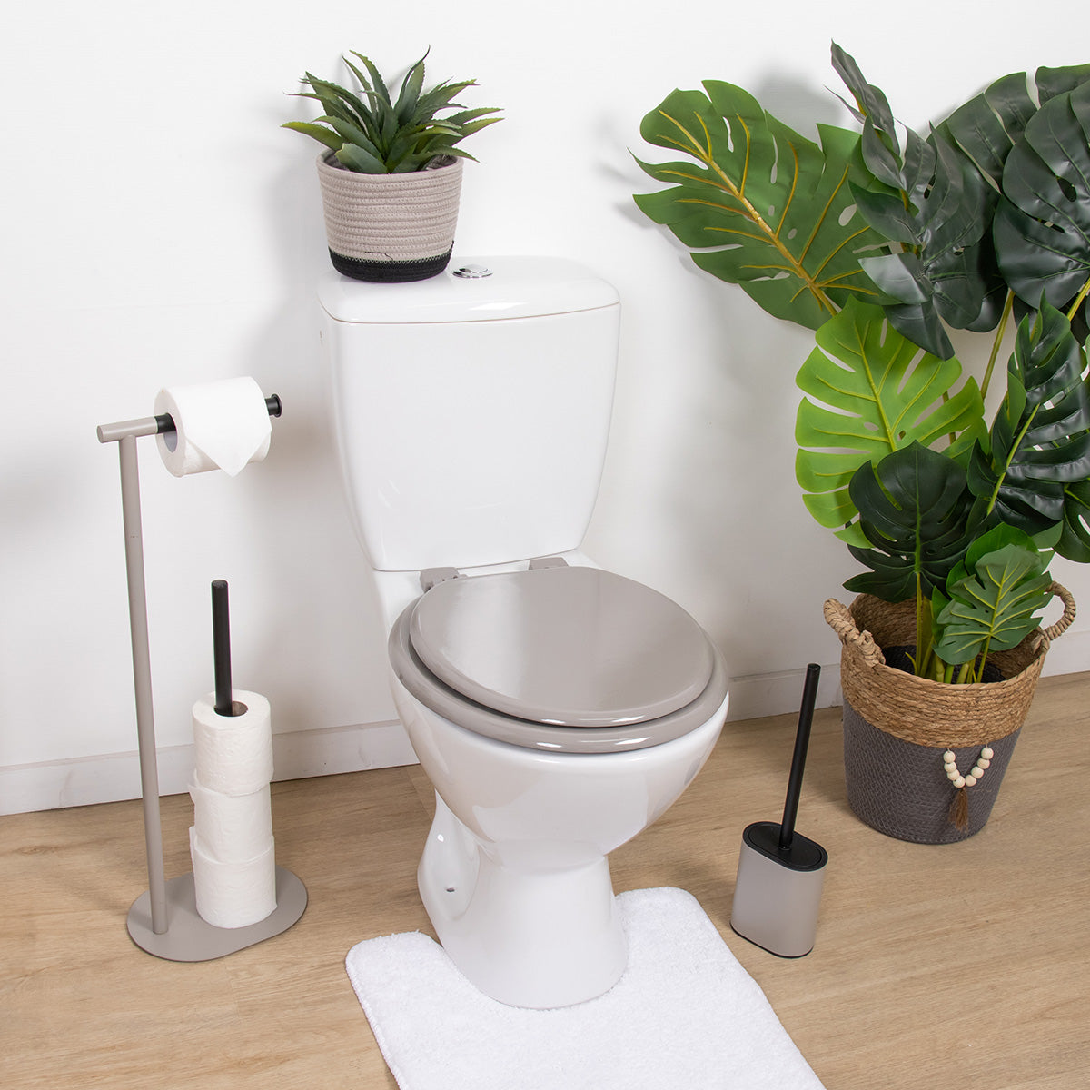 Capac WC din MDF 17” – balamale din plastic – taupe