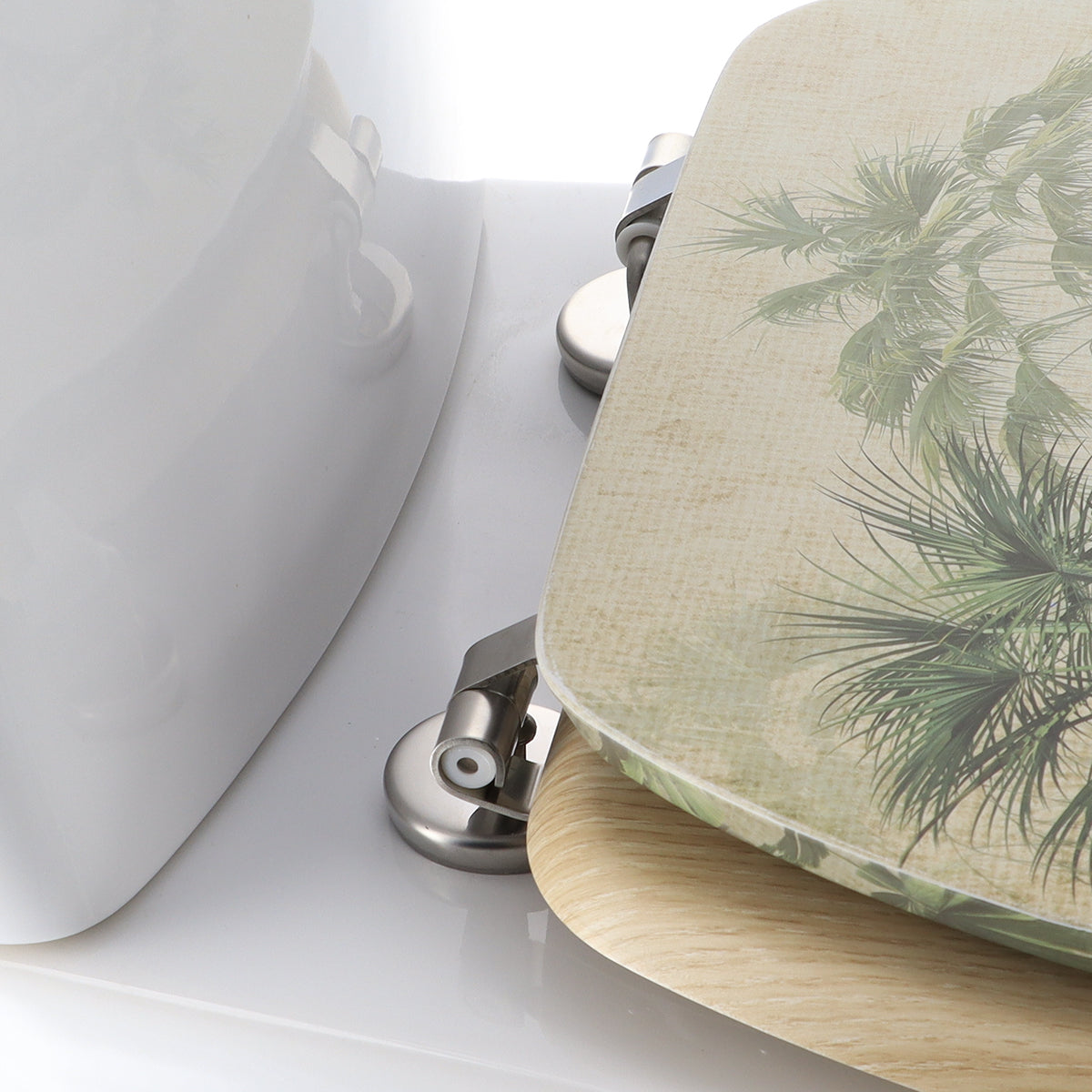 Capac WC din MDF 18” – balamale din oțel inoxidabil – model FLORIDA