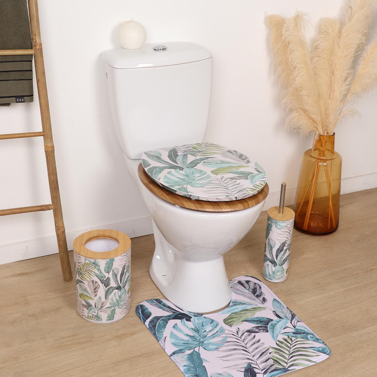 Capac WC din MDF 18” – balamale din oțel inoxidabil – model JARDIN D’HIVER