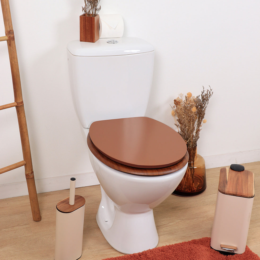 Capac WC MDF 18 inch cu balamale din plastic – AMBER