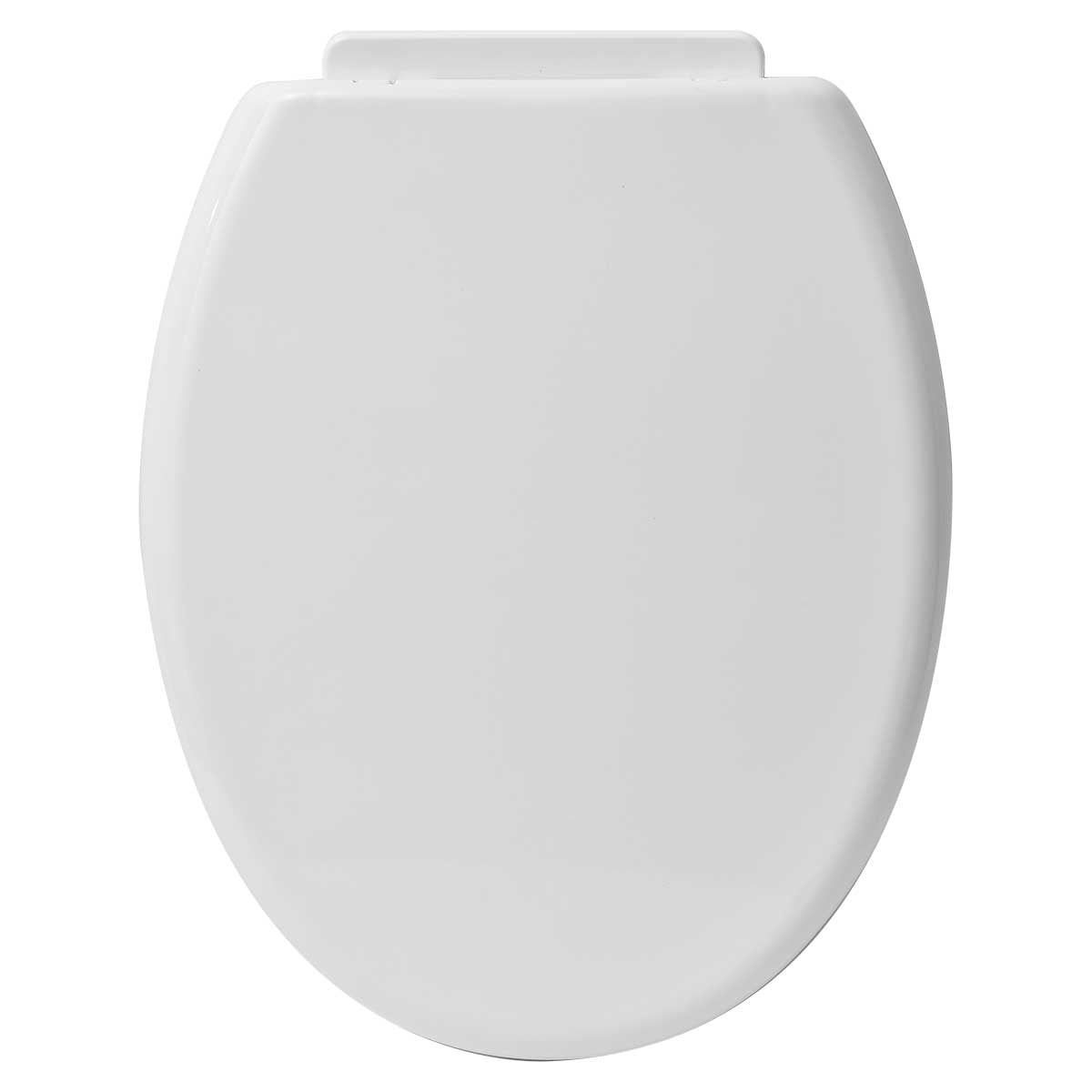 Capac WC din polipropilenă 18” – balamale din plastic – alb