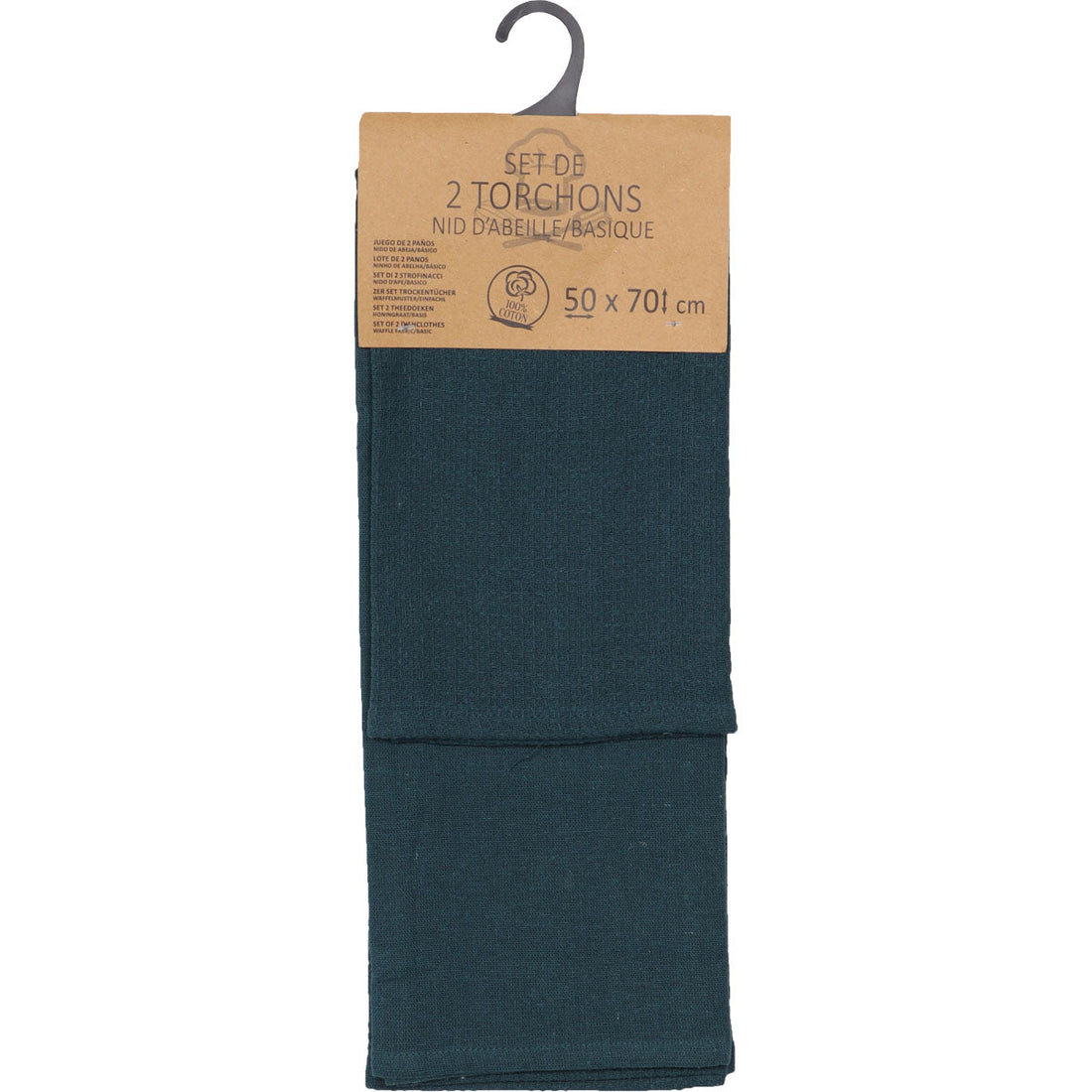 Set 2 prosoape bucătărie Justin 50x70cm bumbac - Albastru Royal