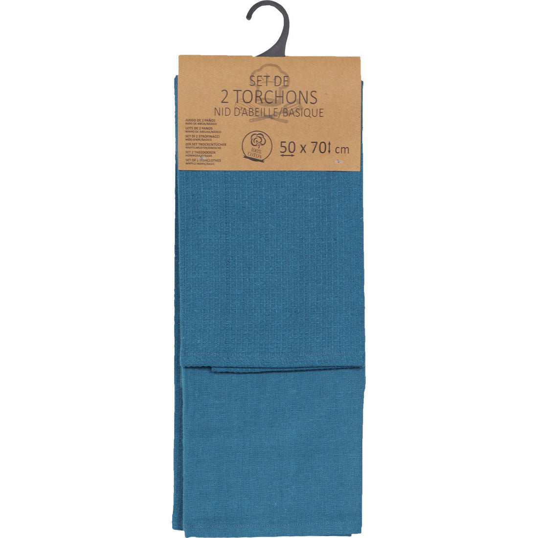 Set 2 prosoape bucătărie Justin 50x70cm bumbac - Albastru
