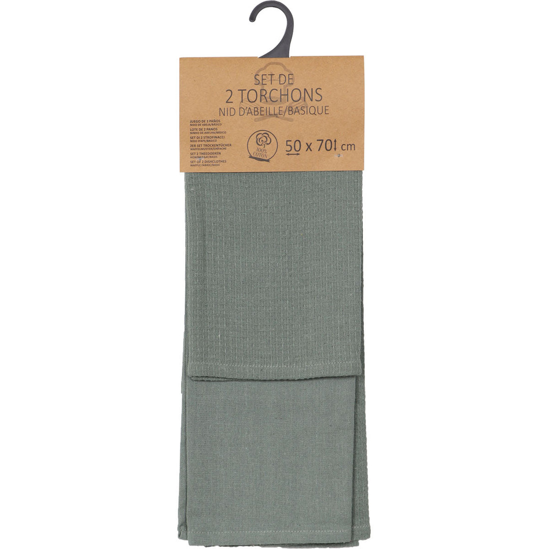 Set 2 prosoape bucătărie Justin 50x70cm bumbac - Verde