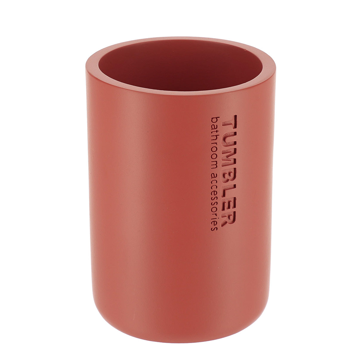 Pahar baie Timeless rotund din rășină – Teracotă