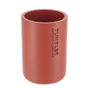 Pahar baie Timeless rotund din rășină – Teracotă